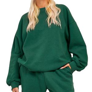 2025 organique Pakistan fabriqué couleur unie femmes sweats imprimé personnalisé Logo personnalisé hiver respirant décontracté Badge - Product Image 3