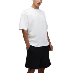 Conjunto de Camiseta y Pantalones Cortos Casuales para Hombre, Ligeros, Tejidos, 100% Algodón, de Secado Rápido, con Estampado de Letras, Conjunto de 2 Piezas para Verano - Product Image 5