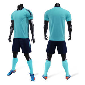 เสื้อฟุตบอลผ้าโพลีเอสเตอร์แบบเรียบสำหรับ100% เสื้อฟุตบอลพิมพ์โลโก้ตามสั่ง - Product Image 1