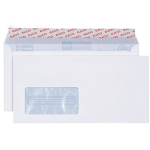 ELCO Proclima DIN Long+ Sobres Autoadhesivos 229 x 114 mm, Papel 100% Reciclado, 100 g/m², Blanco Brillante, 50 Unidades - Product Image 1