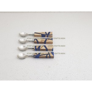 Ensemble de couverts de luxe 4 pièces cuillère couteau et fourchette ensembles de couverts en acier inoxydable pour les cadeaux de mariage de STAR CRAFT INDIA - Product Image 2