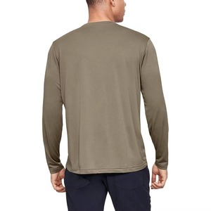 High Quality Full Sleeve T Shirt For Men 100% Polyester Plain Clothes Fashion Men's Breathable <b>Round</b> Neck Long Sleeve T-shirt - Product Image 6