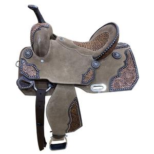 Selle de cheval en cuir véritable de qualité supérieure, taille de siège disponible, fabrication en Inde - Product Image 1
