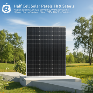 แผงโซลาร์เซลล์แบบฮาล์ฟเซลล์ 600 วัตต์ โมโนคริสตัลไลน์ซิลิคอน BIPV ได้รับการรับรองมาตรฐาน TUV - Product Image 3