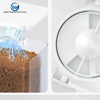 Usine nouveau Desgin Intelligent 2-en-1 intégré mangeoire à eau et à grains pour animaux de compagnie WiFi automatique tout-en-un distributeur de mangeoire pour chat chronométré