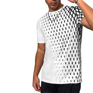 T-shirt en tricot imprimé uni de dernière génération pour hommes, séchage rapide, durable, vêtements d'extérieur, 100% coton - Product Image 1