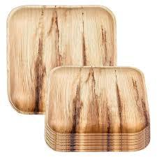 100% Assiettes biodégradables écologiques en forme de feuille d'areca Vaisselle jetable durable pour toutes les occasions - Product Image 4