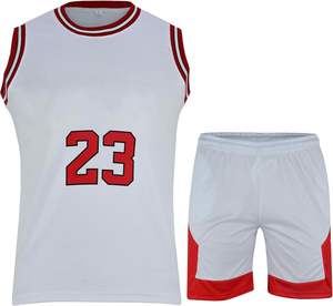 Ensemble de maillots de basket-ball pour adultes sans manches en polyester léger et respirant personnalisable Nom de l'équipe pour garçons/hommes Uniforme individuel - Product Image 3