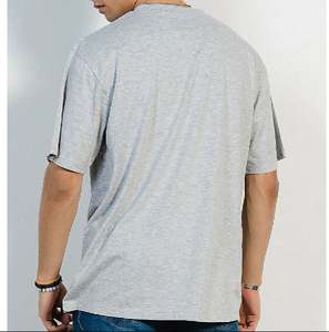 เสื้อยืดผู้ชายผ้าฝ้าย 100% แบบสั่งทำพิเศษ ทรงหลวม พิมพ์โลโก้ตามแบบ บริการ OEM คุณภาพสูง เสื้อยืดลำลองผู้ชาย - Product Image 4