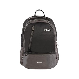 Mochila Unisex Fila Filatech Duel Negra/Gris, Material Oxford Resistente, Cierre de Cremallera con Función Antirrobo, Poliéster Suave - Product Image 1