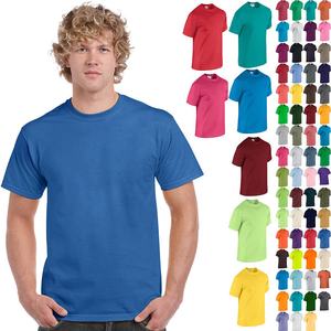 Nouveau T-shirt à manches courtes pour hommes en coton/polyester épais de 5.3 oz 220g avec impression de logo personnalisé de haute qualité - Product Image 6