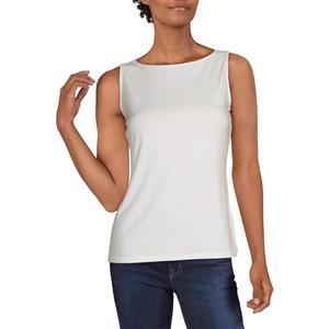 Top Senza Maniche da Donna Charter Club, Collo a Barchetta, Bianco, Taglia Petite S/M, Tessuto Lavorato a Maglia - Product Image 1