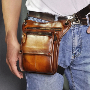 Riñonera para hombre, riñonera deportiva para mujer, riñonera cruzada con cremallera, riñonera de cuero - Product Image 2