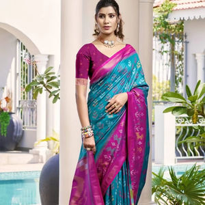 Colección al por mayor de saris de seda tradicionales Catálogo completo disponible para bodas indias y paquistaníes y ropa de Fiesta ¡Las mejores tarifas! - Product Image 1