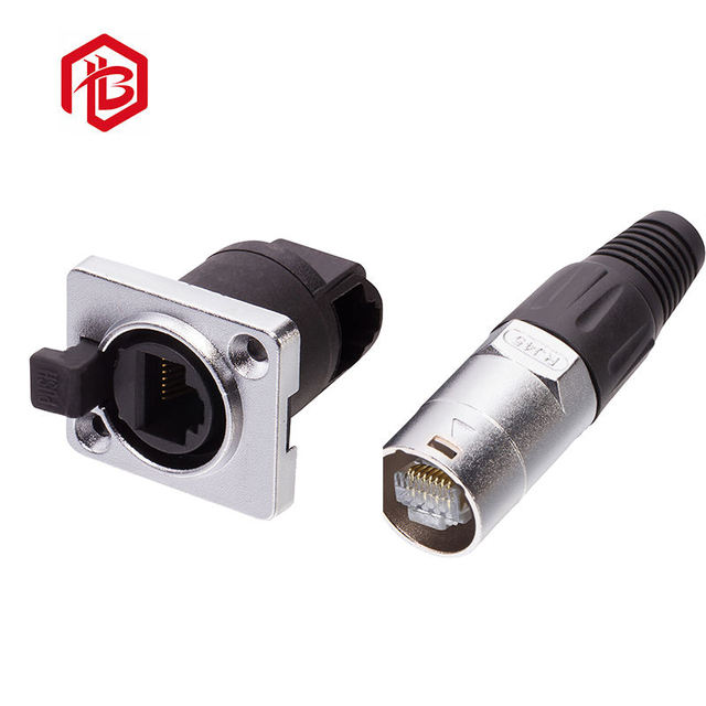 Electrical Waterproof Connector RJ45 Matel Plug Factory Sell