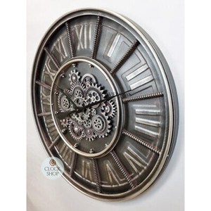 Fleurs et feuilles Designer magnifique Look Prime qualité en bois forme ronde cadre horloge murale maison et hôtel décoration fournitures - Product Image 5