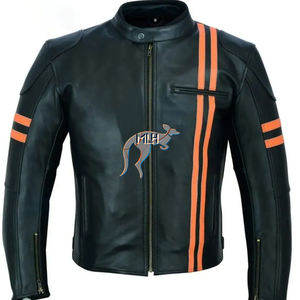 Chaquetas de Cuero para Motociclismo, Calidad Premium, Piel de Vaca Canguro, para Todas las Tallas, Hechas en Pakistán, Ropa de Motociclista, Perforadas - Product Image 1