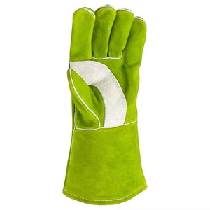 Guantes de soldadura de 16 pulgadas, resistentes al calor, anticortes, construcción Industrial, grano, cuero de vaca dividido, guantes de seguridad para soldadores - Product Image 5