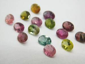 Fabricant Indien Vente en Gros Haute Qualité Quartz Facetté Coupe Ovale Multi-Quartz Naturel Motif Mixte Tailles Variées 100 pièces Œil de Chat DIY - Product Image 4