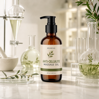 Huile de massage anti-cellulite à marque privée 100 ml, huile de massage corporelle botanique OEM ODM pour spa et soins quotidiens du corps