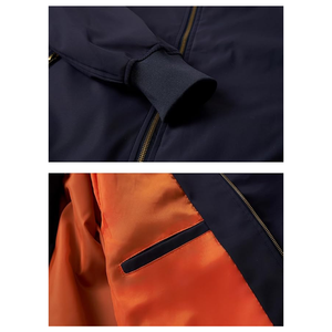 Chaqueta de bombardero sostenible personalizada de alta calidad, cortavientos ligero con capucha, impermeable/transpirable, resistente al viento, para invierno - Product Image 5