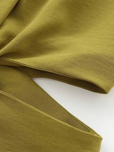 2025 femmes automne et hiver nouveautés mode tempérament conception ouverte boucle décoration sans manches longue robe - Product Image 5