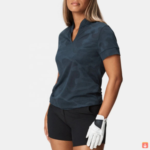 Vestido de golf de manga corta con logotipo personalizado para mujer, sólido, informal, transpirable, ecológico, de secado rápido, para camisas - Product Image 6