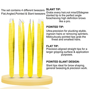 Pinzas para Cejas Ecológicas Personalizadas con Punta Inclinada, Antideslizantes, de Alta Elasticidad, con Logotipo - Product Image 6