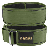 Ceinture de musculation Cynasports robuste en néoprène de 10 mm d'épaisseur, antidérapante, unisexe, réglable, avec soutien dorsal, pour exercices de gym, large, en nylon