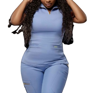 Uniforme Médico para Mujer, Estilo 2026, Sudadera con Cierre, Pantalones Deportivos Elásticos para Hospital, Venta al Por Mayor - Product Image 3