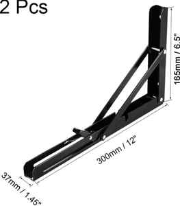 Heavy Duty Mild Steel <b>Folding</b> <b>Shelf</b> <b>Bracket</b> for Fabrication Services - Product Image 6