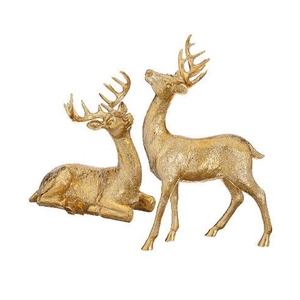 รูปปั้นกวางโลหะอลูมิเนียมรูปปั้นทองดีไซน์ตามสั่งของตกแต่งโต๊ะดีไซน์ตามสั่ง - Product Image 1