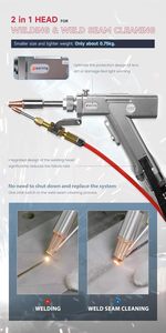 Máquina de limpieza láser de alta calidad disponible para la venta con eliminación de óxido por láser, directamente del fabricante a precios bajos. - Product Image 2