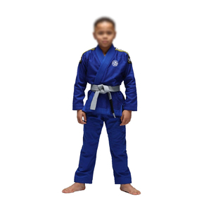 Vente en gros personnalisé uniforme BJJ Gi 100% coton bleu brésilien Jiu Jitsu Kimono GI Judo tissu broderie Patch 2025 nouveau Design - Product Image 3