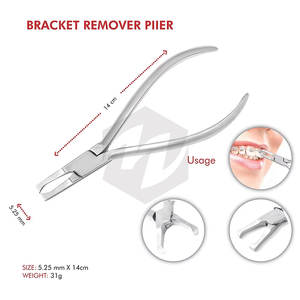 <b>Bracket</b> Remover Pliers Orthodontics Braces Removing Plier Dentistry 13cm <b>Bracket</b> Brace Remover Plier Professional Orthodontic - Product Image 2
