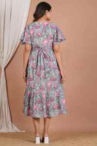 Beautifully 100% Pure Cotton Maternity <b>Dress</b> With <b>Breastfeeding</b> Eco-Friendly Breathable Hospital Nursing <b>Dress</b> Pregnancy Outfit - Product Image 6