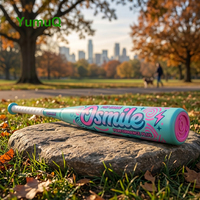 Bâton de frappe pour la ligue des jeunes YumuQ |   USA |   -10 Drop |   Barillet de 2 5/8 pouces |   2 battes de baseball en composite pour enfants