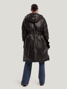 Blouson matelassé surdimensionné pour femme personnalisé 2026, résistant à l'eau, style streetwear, col à capuche amovible, veste en duvet à séchage rapide - Product Image 6