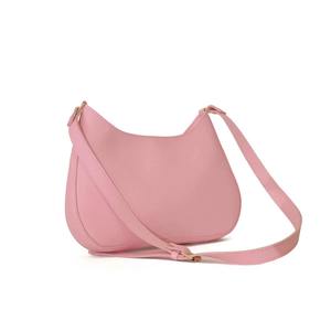 Bolso de cuero genuino con diseños de media luna con cierre de cremallera Opciones de logotipo personalizado suaves y espaciosas para mujer - Product Image 4