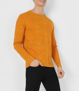 Camiseta Casual de Manga Larga para Hombre, 100% Algodón de Alta Calidad, Cuello Redondo, Transpirable, de Secado Rápido, Diseño Personalizable, Tela No Tejida - Product Image 5