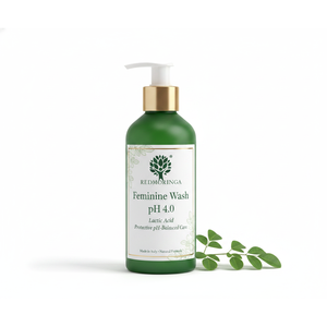 Detergente Intimo Femminile RedMoringa pH 4.0 250ml, Formula Naturale Bilanciata, Etichetta Privata OEM - Product Image 1