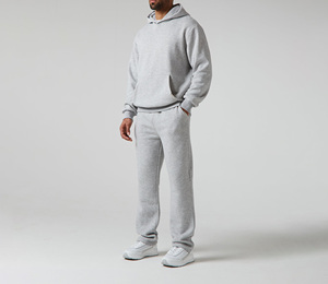 Mejor estilo Artículo Venta de invierno de gran tamaño por encargo color liso precio al por mayor 100% algodón polar conjuntos de dos piezas - Product Image 3