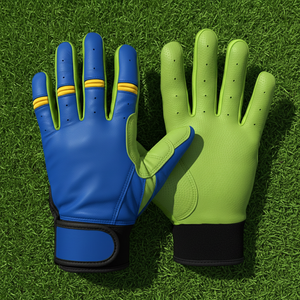 カスタムプロ仕様野球バッティンググローブ卸売 牛革製 軽量 通気性 快適なフィット感 両手利き対応 - Product Image 1