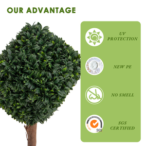 Plantes artificielles en pot Ruopei, arbres décoratifs artificiels verts, vente en gros <span class=keywords><strong>Shein</strong></span>, plantes d'intérieur, <span class=keywords><strong>décoration</strong></span> d'arbres - Product Image 4