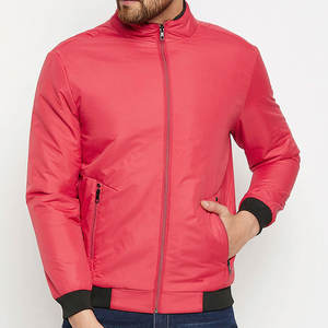 Blouson aviateur pour hommes de qualité supérieure léger élégant respirant col montant Top vente style de rue pour l'hiver avant - Product Image 1