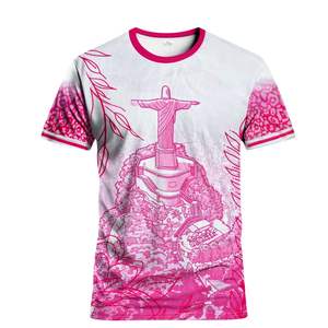 เสื้อฟุตบอลทีมแบบกำหนดเอง ผลิตจากผ้าโพลีเอสเตอร์ 100% เนื้อผ้านุ่ม พิมพ์ลายแบบระเหิด ระบายอากาศได้ดี แขนสั้น - Product Image 1