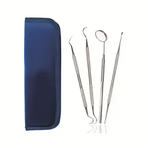 Kit de limpieza de espejo dental para dientes, sonda bucal, instrumentos, pinzas, juego de herramientas