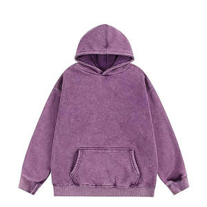 Sweats à capuche délavés à l'acide en coton mélangé avec logo personnalisé respirant Basics Meilleur design personnalisé pour hommes - Product Image 6