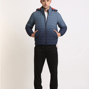 Bombardier matelassé en duvet personnalisé de haute qualité pour hommes Vestes bouffantes de couleur unie Vestes à bulles - Product Image 1