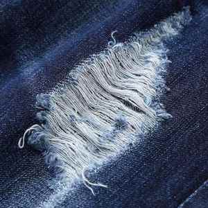 Jeans en denim pour homme de qualité supérieure 100% coton, coupe slim, vente en gros, respirant, streetwear, pantalon en denim - Product Image 4